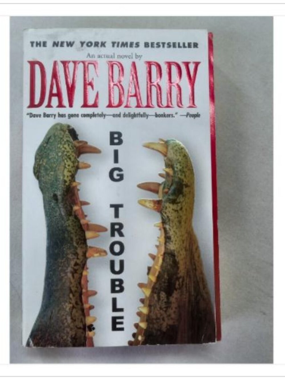 Big Trouble Dave Barry 2001 Mass Market Paperback Book Vintage Novel Read